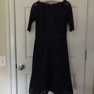 Teri Jon Navy Lace Dress